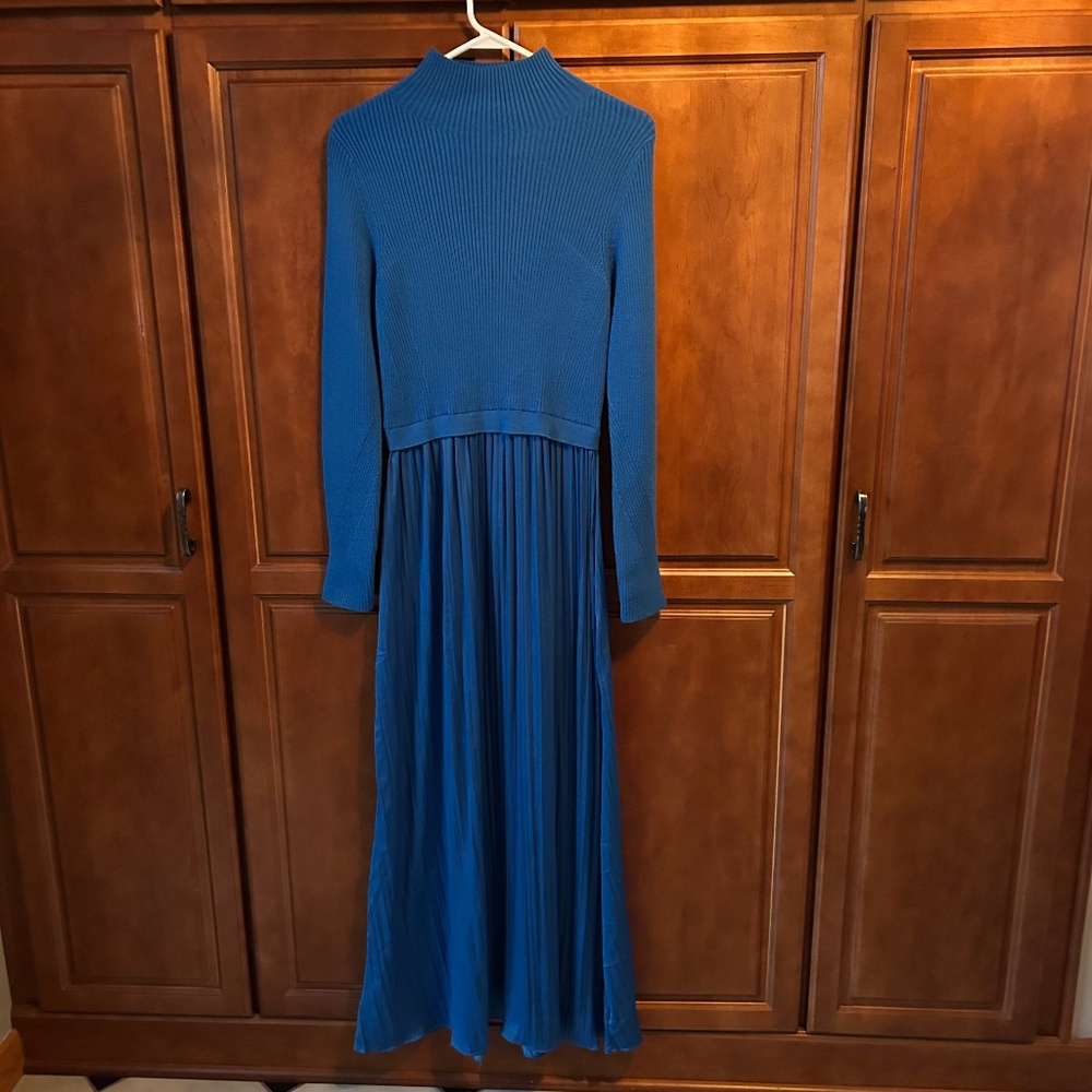 Anthropologie Blue Maxi Dress Size Medium